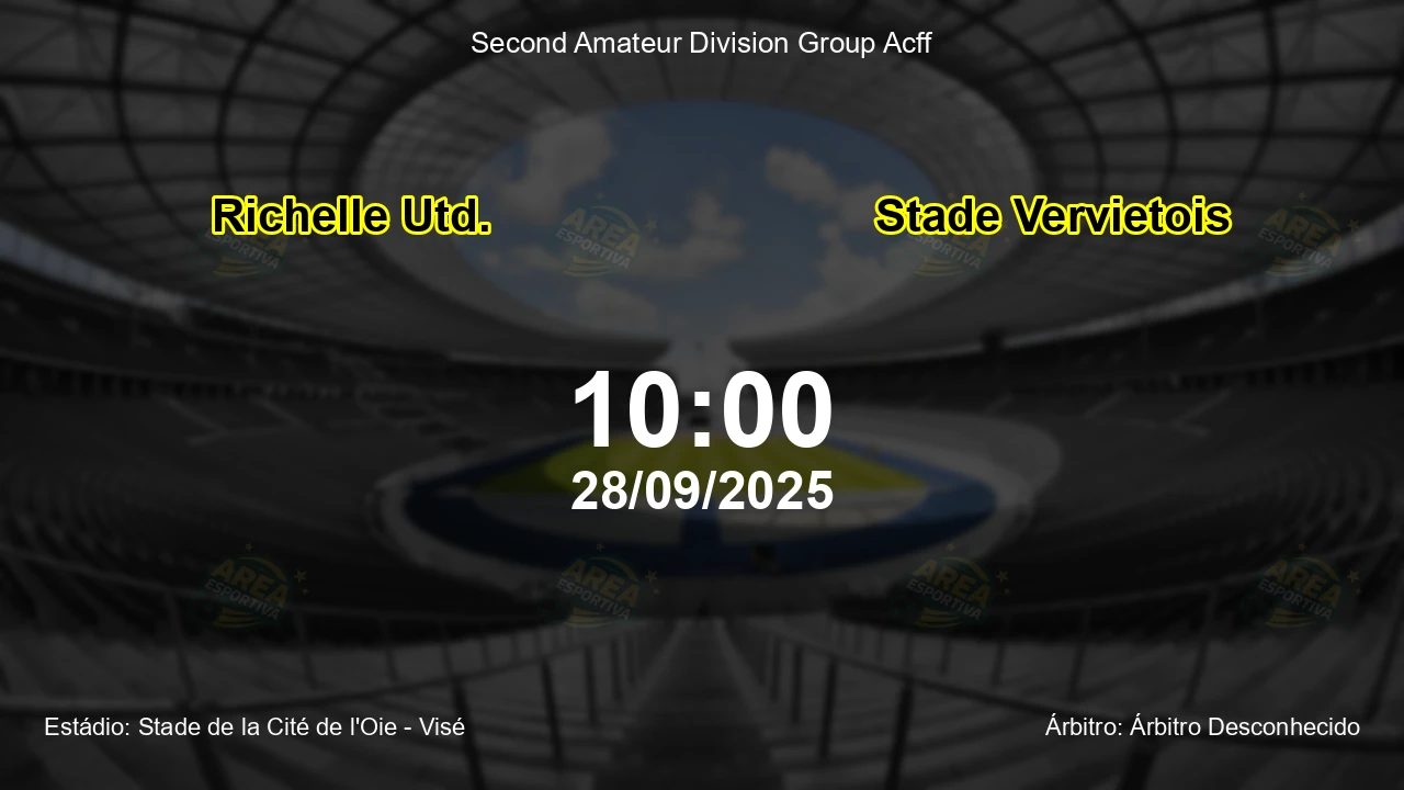 Palpite e análise do jogo Richelle Utd. vs Stade Vervietois pela Second Amateur Division Group Acff