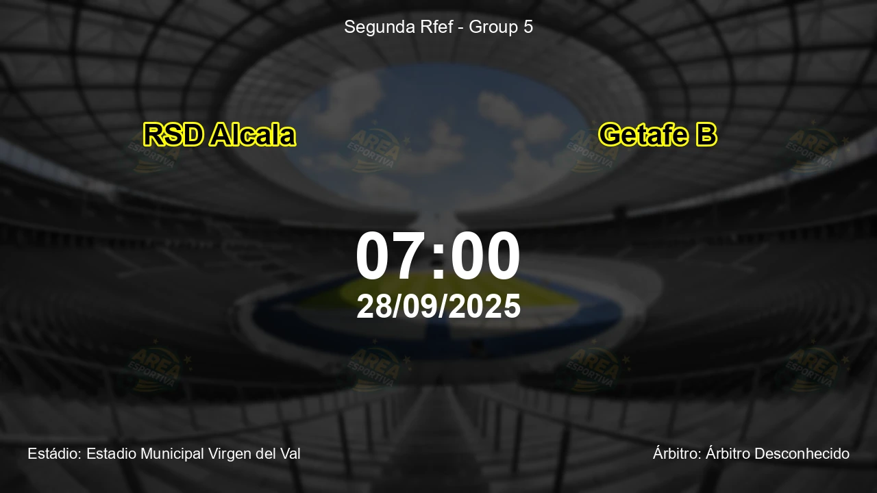 Palpite e análise do jogo RSD Alcala vs Getafe B pela Segunda Rfef - Group 5