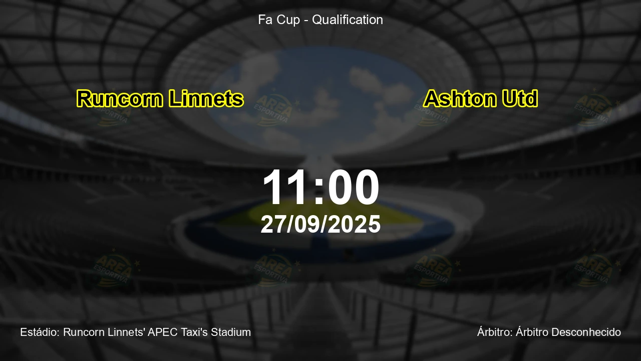 Palpite e análise do jogo Runcorn Linnets vs Ashton Utd pela Fa Cup - Qualification