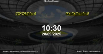 Palpite e análise do jogo RW Walldorf vs Stadtallendorf pela Oberliga Hessen