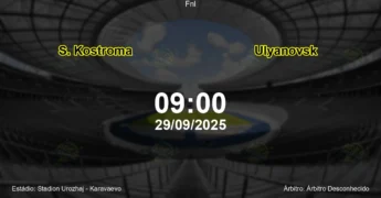 Palpite e análise do jogo S. Kostroma vs Ulyanovsk pela Fnl