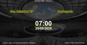 Palpite e análise do jogo San Cristobal CP vs Cerdanyola pela Tercera Rfef - Group 5