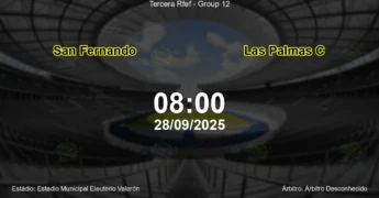 Palpite e análise do jogo San Fernando vs Las Palmas C pela Tercera Rfef - Group 12