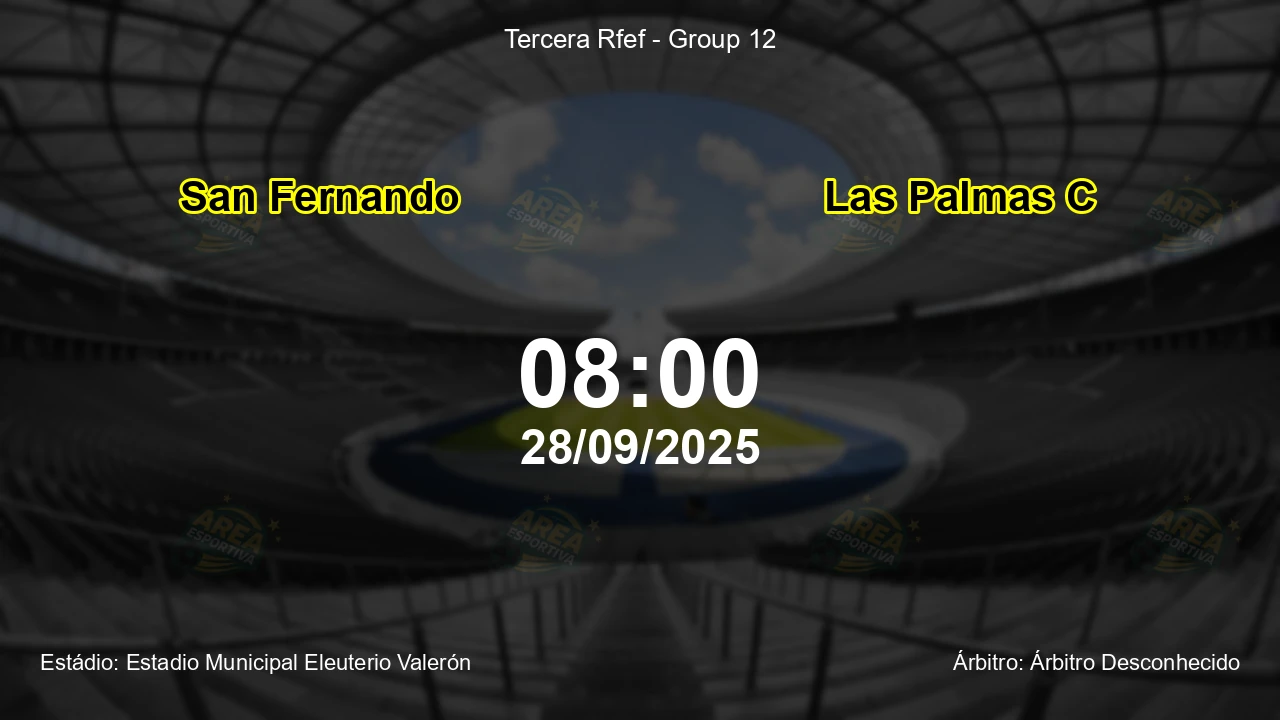 Palpite e análise do jogo San Fernando vs Las Palmas C pela Tercera Rfef - Group 12