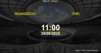Palpite e análise do jogo Sancataldese vs Gela pela Serie D - Group I