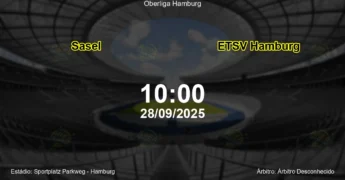 Palpite e análise do jogo Sasel vs ETSV Hamburg pela Oberliga Hamburg