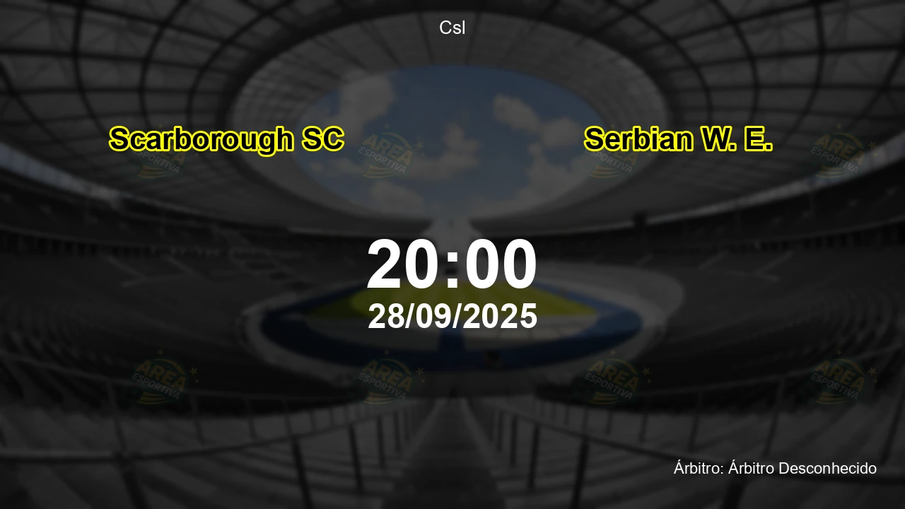 Palpite e análise do jogo Scarborough SC vs Serbian W. E. pela Csl