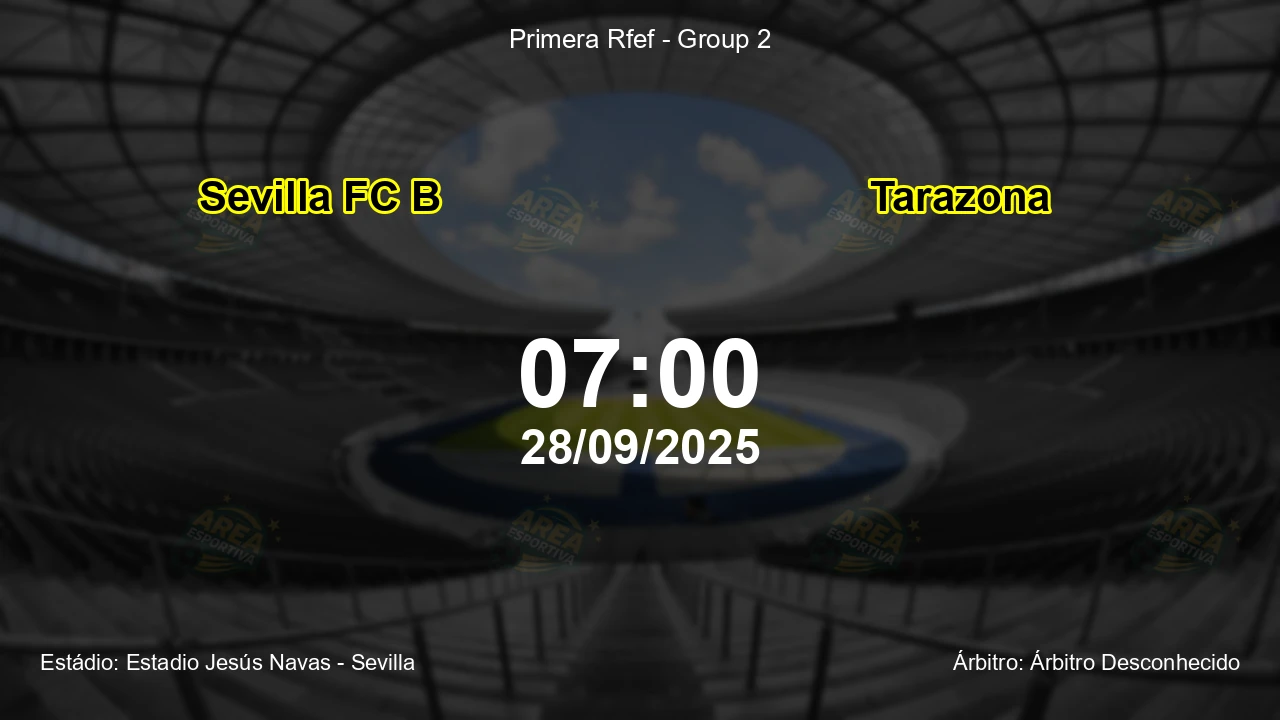 Palpite e análise do jogo Sevilla FC B vs Tarazona pela Primera Rfef - Group 2