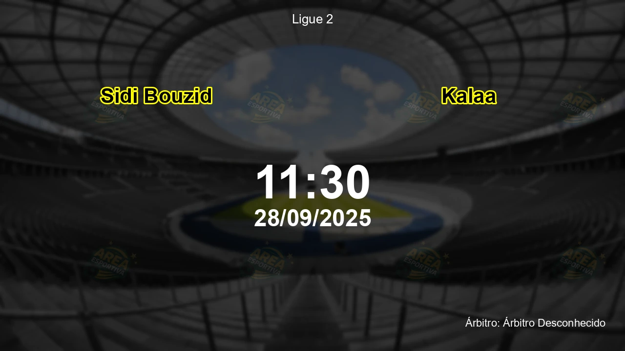 Palpite e análise do jogo Sidi Bouzid vs Kalaa pela Ligue 2
