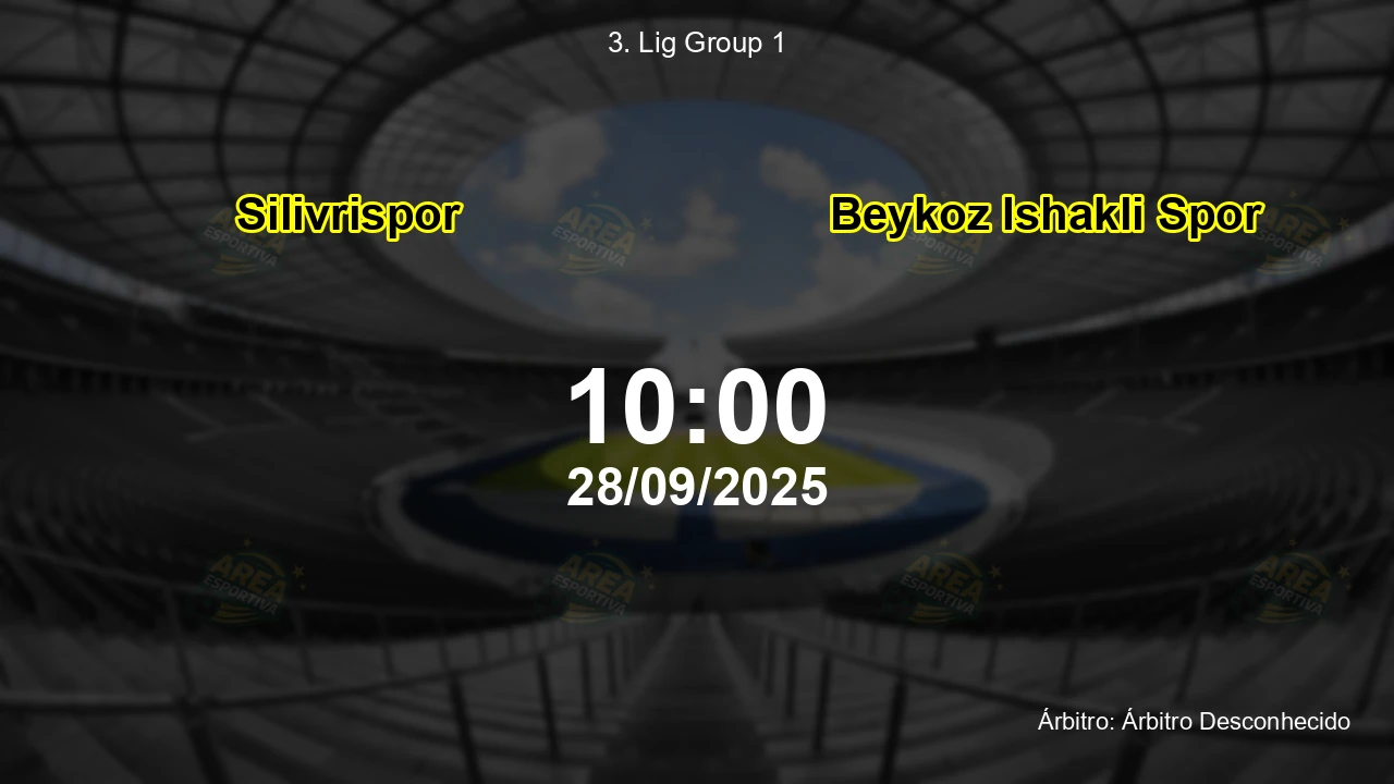 Palpite e análise do jogo Silivrispor vs Beykoz Ishakli Spor pela 3. Lig Group 1