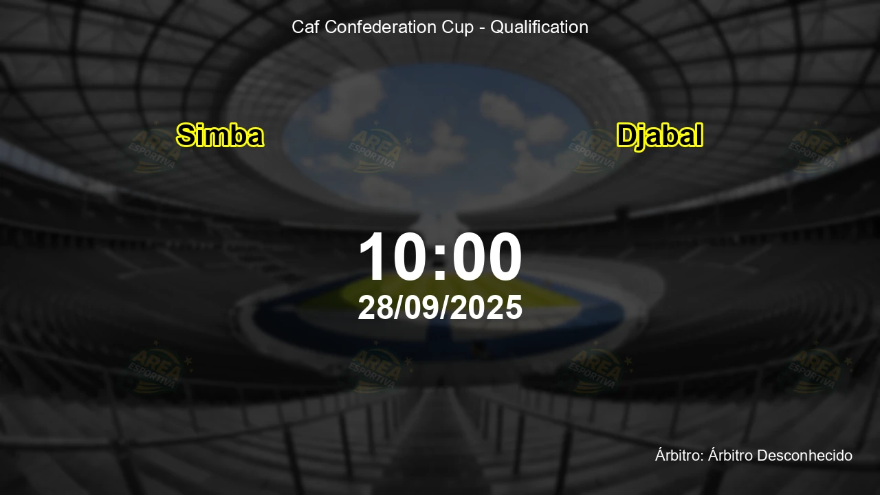 Palpite e análise do jogo Simba vs Djabal pela Caf Confederation Cup - Qualification