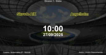 Palpite e análise do jogo Skovde AIK vs Angelholm pela Division 1 - Södra