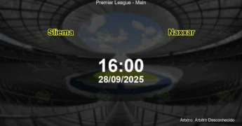 Palpite e análise do jogo Sliema vs Naxxar pela Premier League - Main