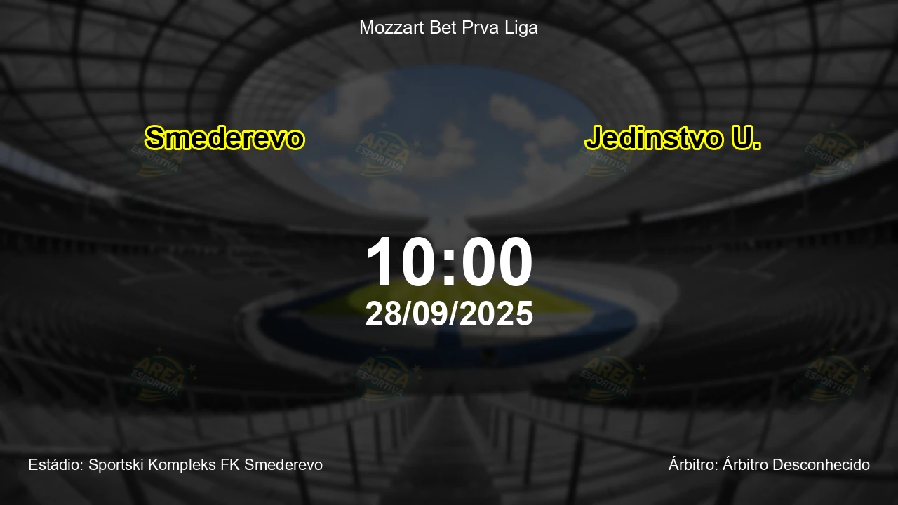 Palpite e análise do jogo Smederevo vs Jedinstvo U. pela Mozzart Bet Prva Liga