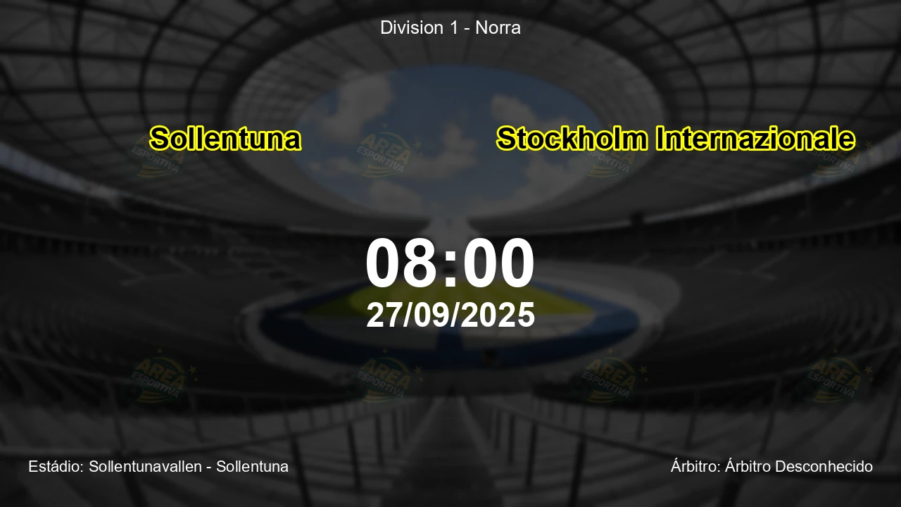Palpite e análise do jogo Sollentuna vs Stockholm Internazionale pela Division 1 - Norra