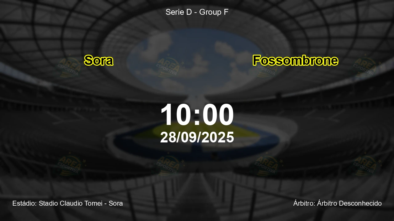 Palpite e análise do jogo Sora vs Fossombrone pela Serie D - Group F