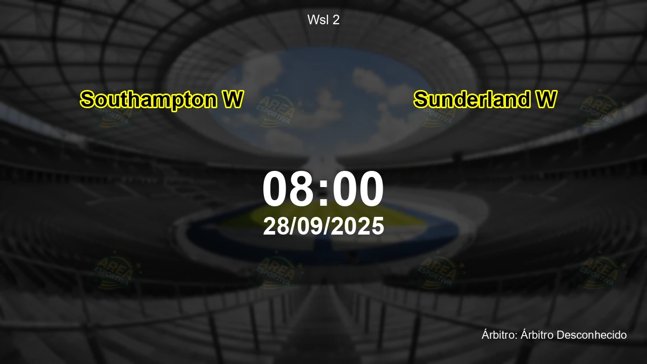 Palpite e análise do jogo Southampton W vs Sunderland W pela Wsl 2