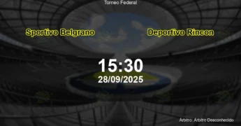 Palpite e análise do jogo Sportivo Belgrano vs Deportivo Rincon pela Torneo Federal