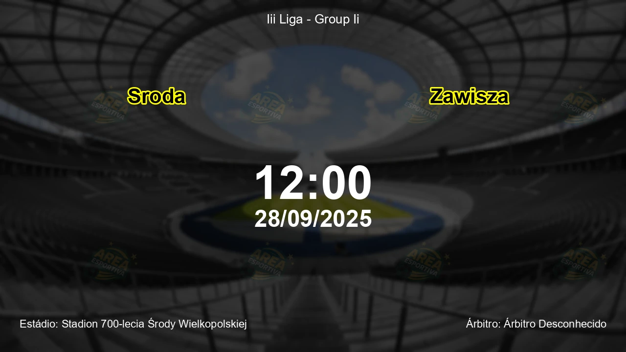 Palpite e análise do jogo Sroda vs Zawisza pela Iii Liga - Group Ii