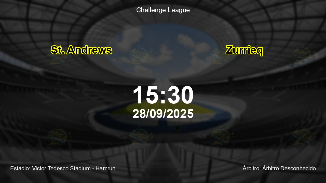 Palpite e análise do jogo St. Andrews vs Zurrieq pela Challenge League