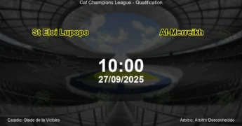 Palpite e análise do jogo St Eloi Lupopo vs Al-Merreikh pela Caf Champions League - Qualification