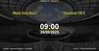 Palpite e análise do jogo Staal Jorpeland vs Sandnes Ulf 2 pela Division 3 - Group 5