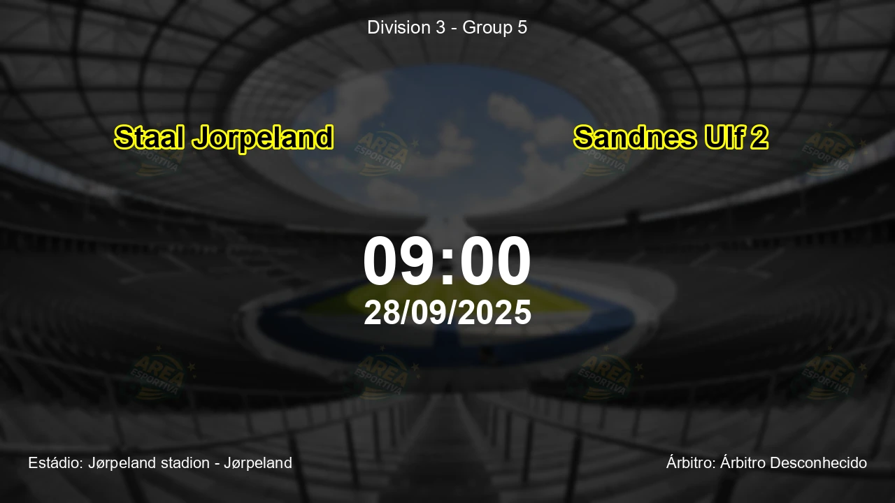 Palpite e análise do jogo Staal Jorpeland vs Sandnes Ulf 2 pela Division 3 - Group 5