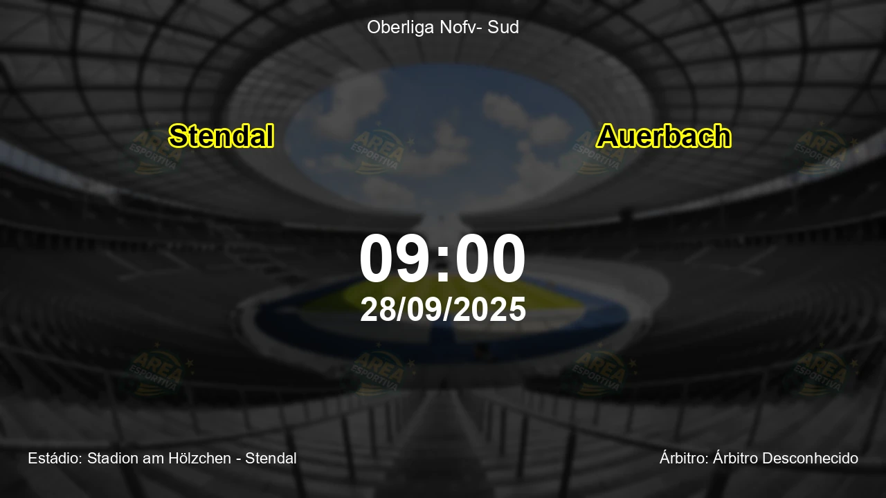 Palpite e análise do jogo Stendal vs Auerbach pela Oberliga Nofv- Sud