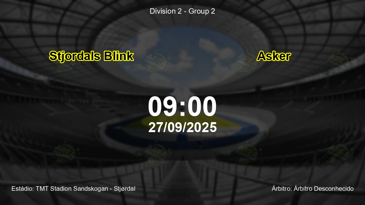 Palpite e análise do jogo Stjordals Blink vs Asker pela Division 2 - Group 2