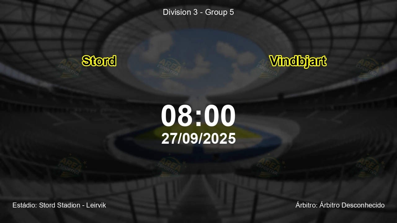 Palpite e análise do jogo Stord vs Vindbjart pela Division 3 - Group 5