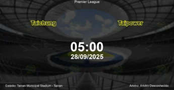 Palpite e análise do jogo Taichung vs Taipower pela Premier League