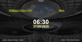 Palpite e análise do jogo Tallinna Kalev U21 vs Elva pela Esiliiga