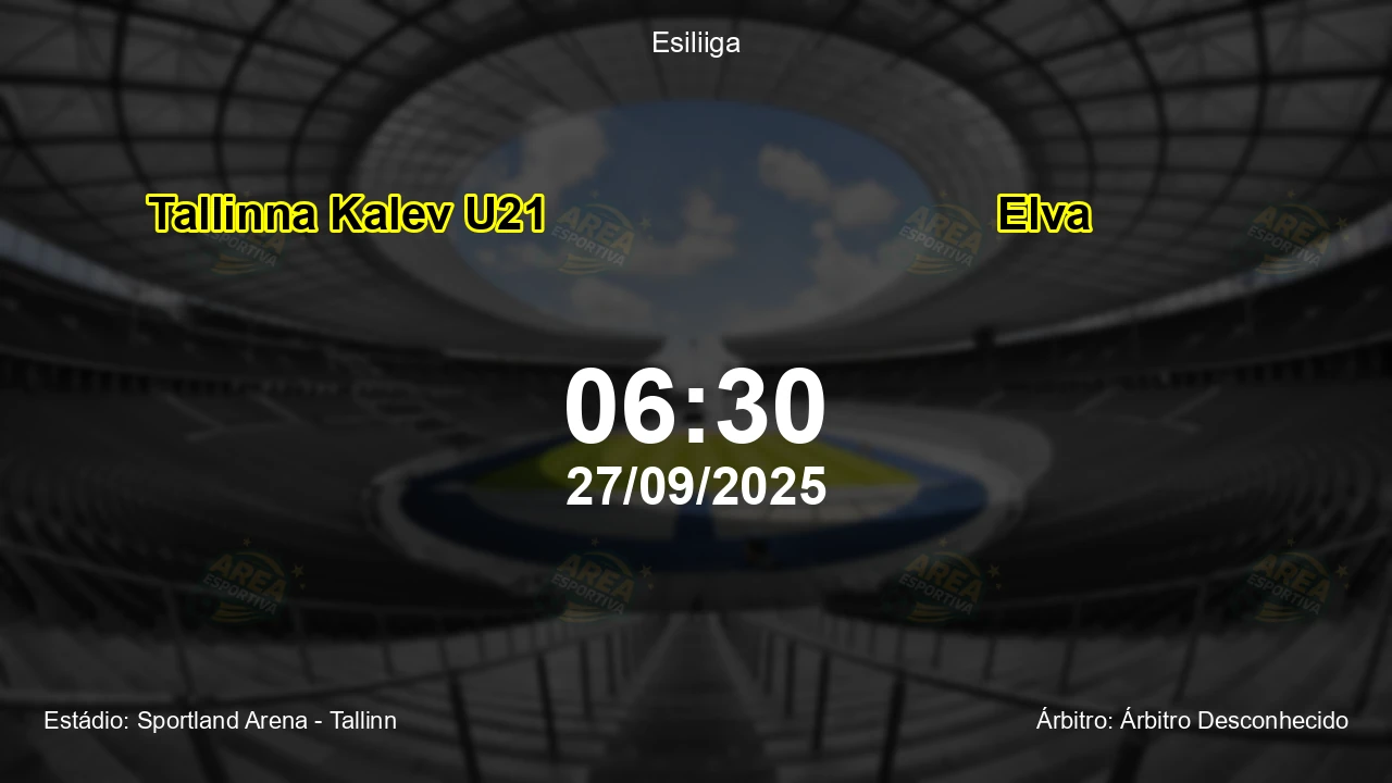 Palpite e análise do jogo Tallinna Kalev U21 vs Elva pela Esiliiga