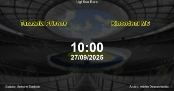 Palpite e análise do jogo Tanzania Prisons vs Kinondoni MC pela Ligi Kuu Bara