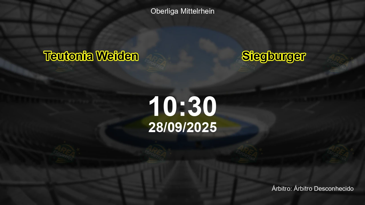 Palpite e análise do jogo Teutonia Weiden vs Siegburger pela Oberliga Mittelrhein