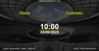 Palpite e análise do jogo Tienen vs Houtvenne pela National Division 1 - Vv