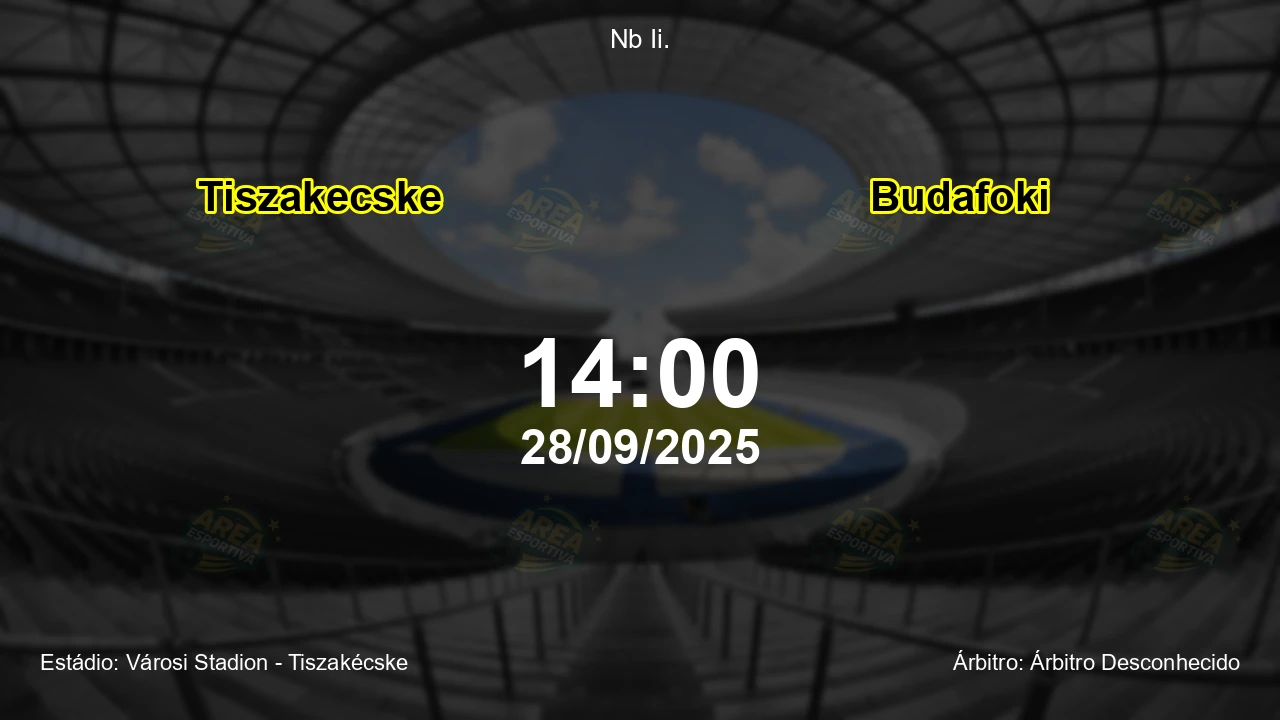 Palpite e análise do jogo Tiszakecske vs Budafoki pela Nb Ii.