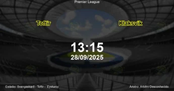 Palpite e análise do jogo Toftir vs Klaksvik pela Premier League