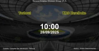 Palpite e análise do jogo Torhout vs KRC Harelbeke pela Second Amateur Division Group Vfv A