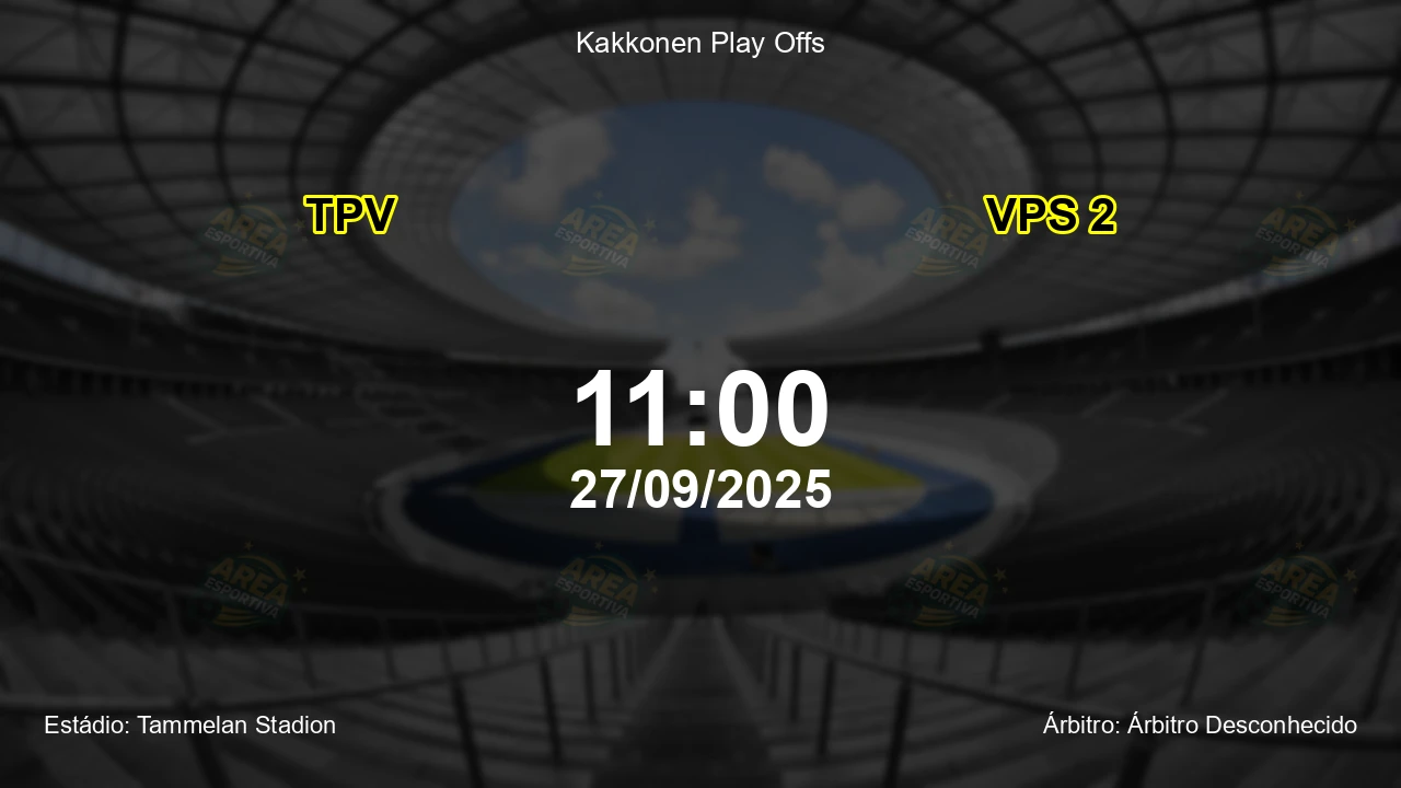 Palpite e análise do jogo TPV vs VPS 2 pela Kakkonen Play Offs