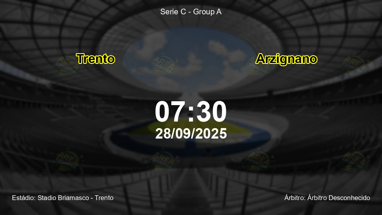 Palpite e análise do jogo Trento vs Arzignano pela Serie C - Group A