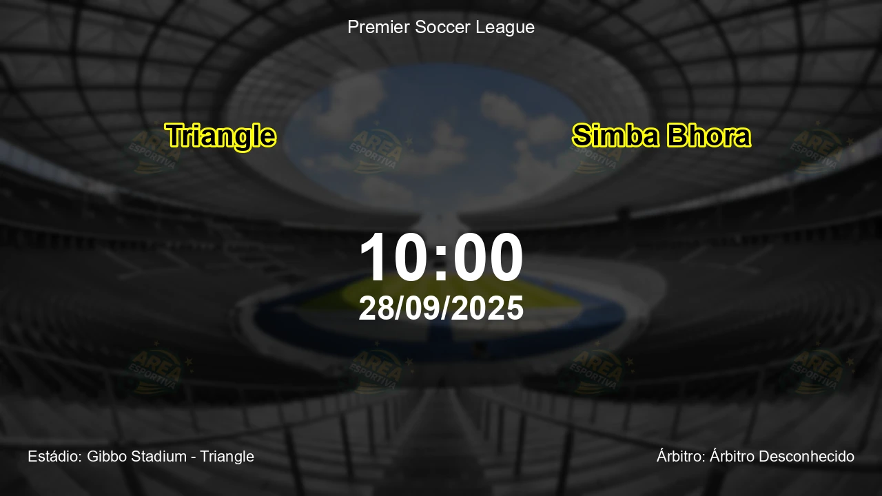 Palpite e análise do jogo Triangle vs Simba Bhora pela Premier Soccer League