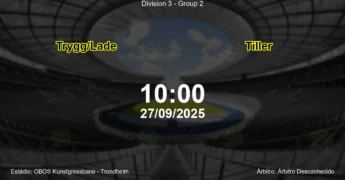 Palpite e análise do jogo Trygg/Lade vs Tiller pela Division 3 - Group 2