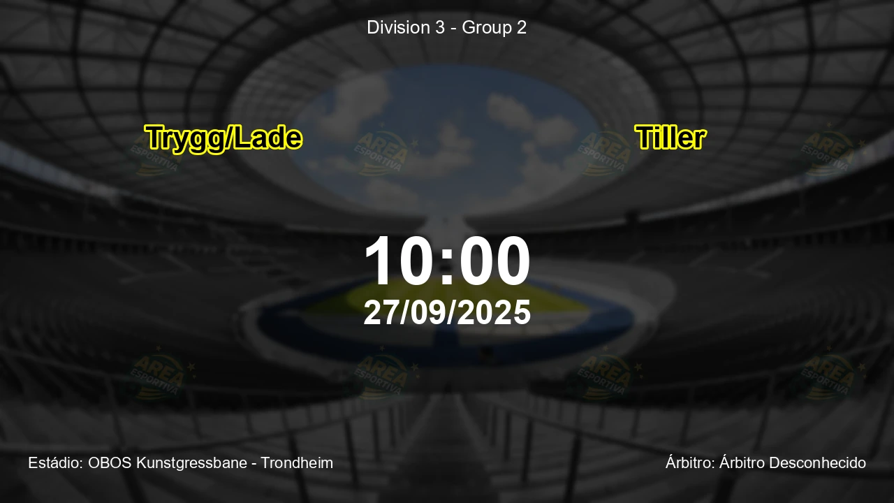 Palpite e análise do jogo Trygg/Lade vs Tiller pela Division 3 - Group 2