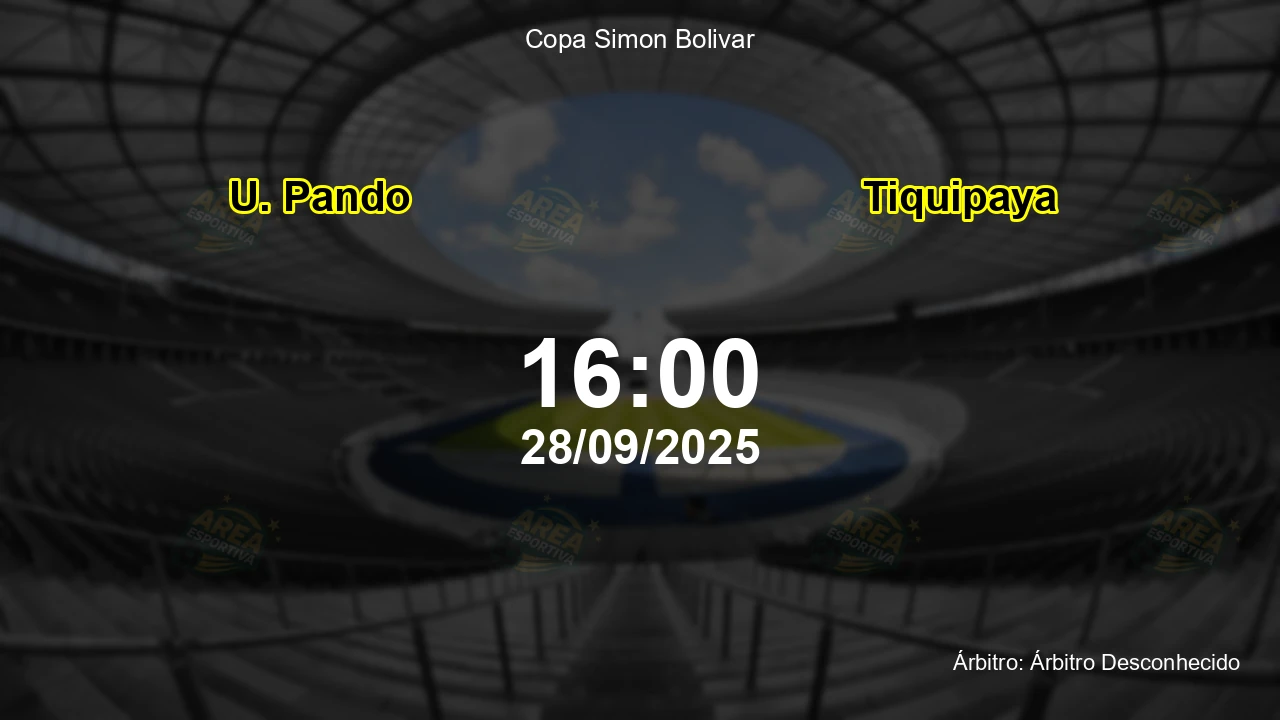 Palpite e análise do jogo U. Pando vs Tiquipaya pela Copa Simon Bolivar