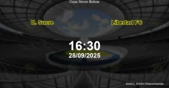 Palpite e análise do jogo U. Sucre vs Libertad FC pela Copa Simon Bolivar