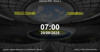 Palpite e análise do jogo UCAM Murcia vs Antoniano pela Segunda Rfef - Group 4