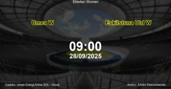 Palpite e análise do jogo Umea W vs Eskilstuna Utd W pela Elitettan Women