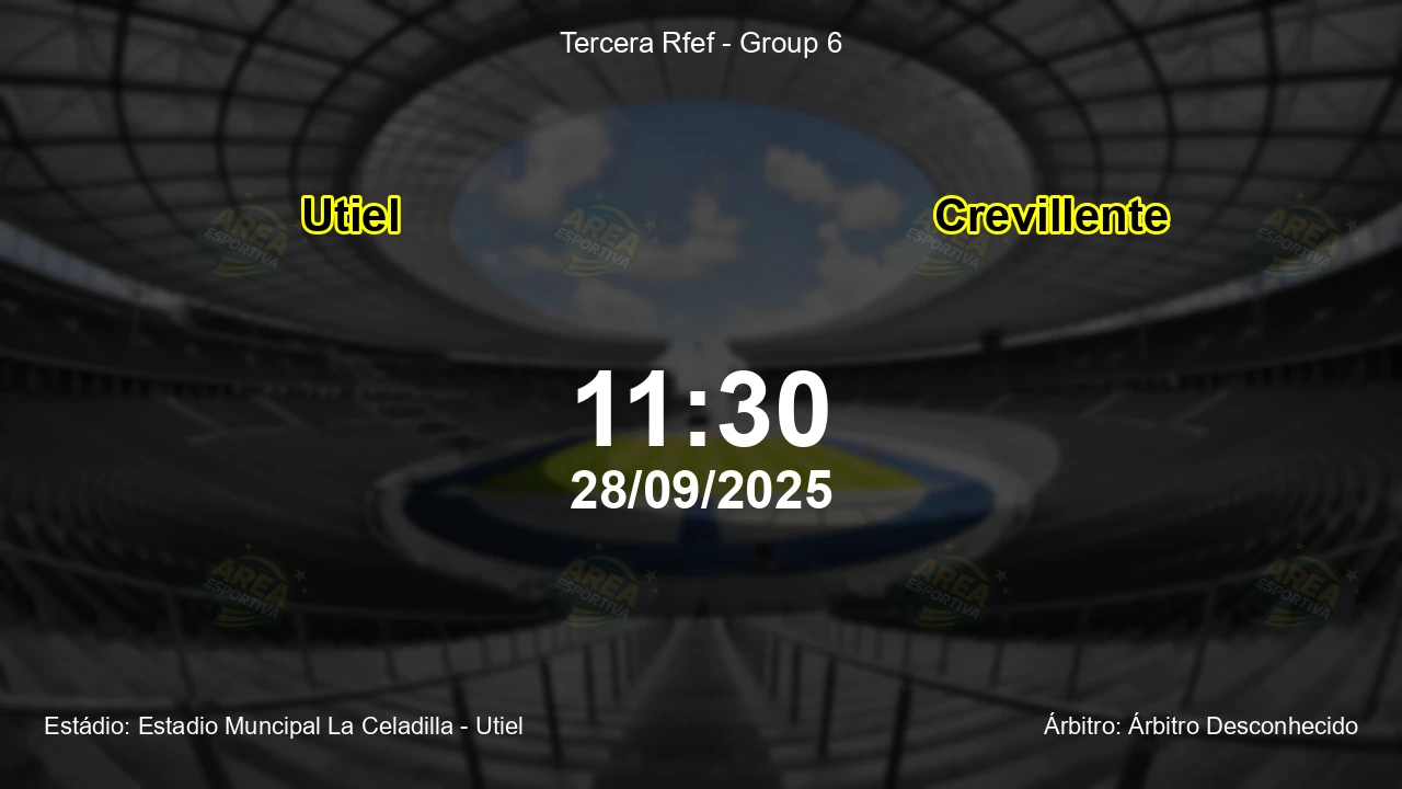Palpite e análise do jogo Utiel vs Crevillente pela Tercera Rfef - Group 6