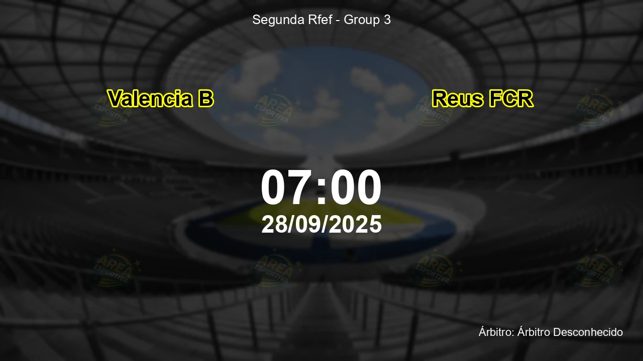 Palpite e análise do jogo Valencia B vs Reus FCR pela Segunda Rfef - Group 3